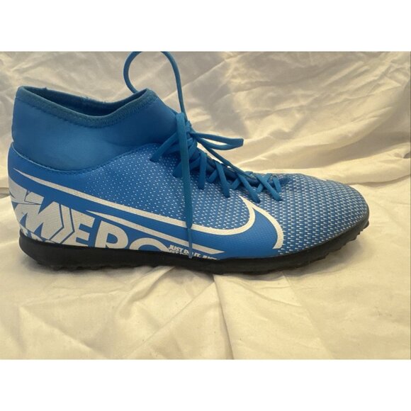 NIKE MERCURIAL SUPERFLY 7 ACADEMY IC INDOOR SOCCER SIZE 9.5 BLUE AT7979-414 - Picture 6 of 10